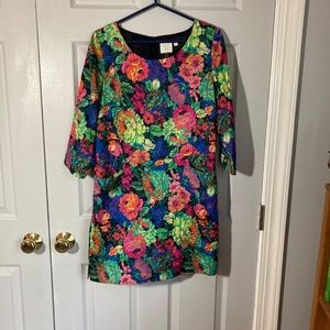 Beautiful Anthropologie Bright Floral HD in Paris Dress_